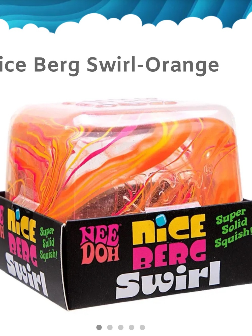 Authentic Nice Berg Swirl Orange Squish